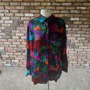 Escada blouse with great colors